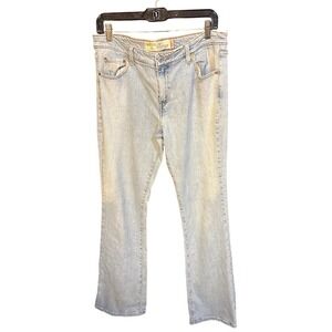 Vintage Levis 518 Superlow Bootcut Jeans Light Wash Denim Women's Size 13L